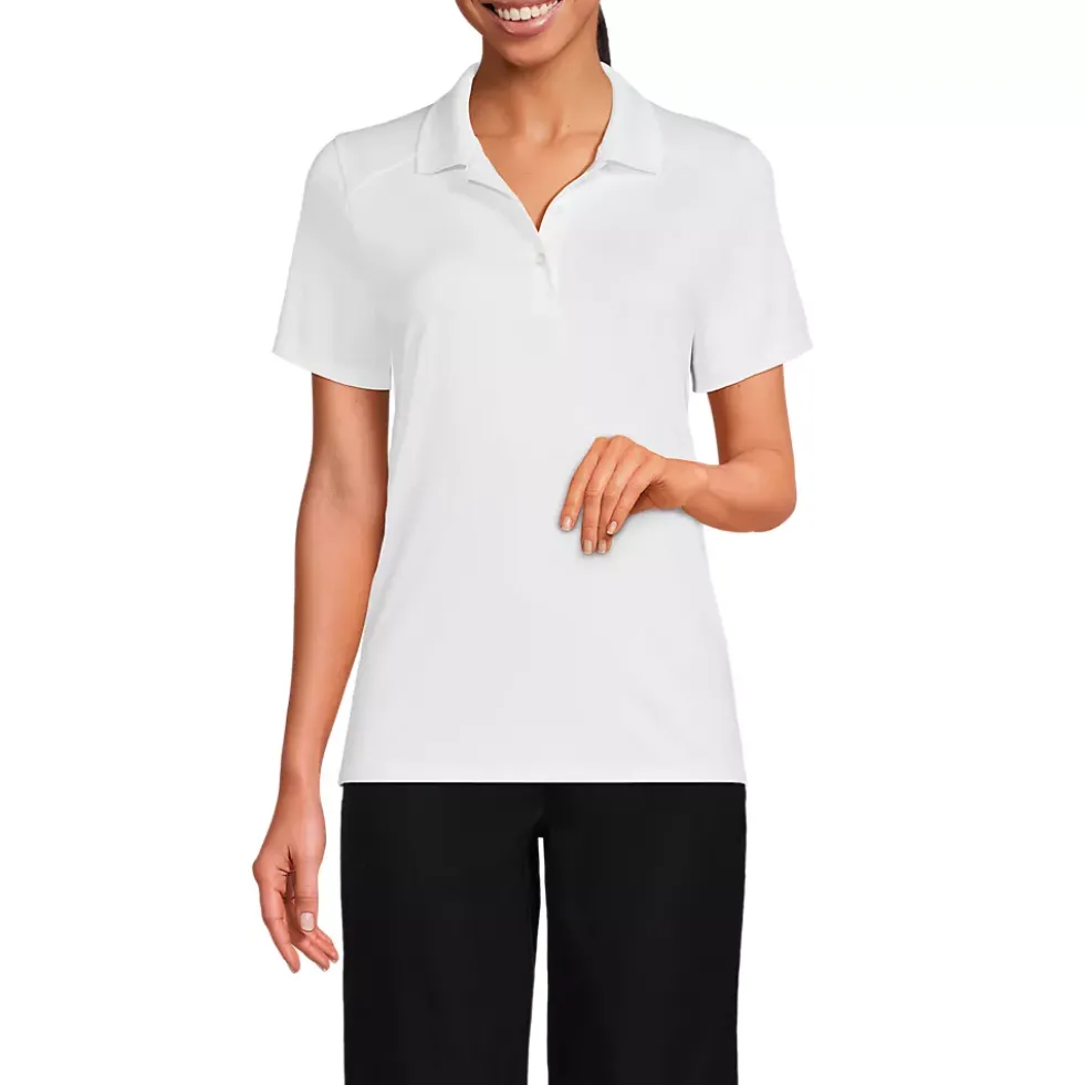 School Uniform Girls Short Sleeve Feminine Fit Rapid Dry Polo Shirt