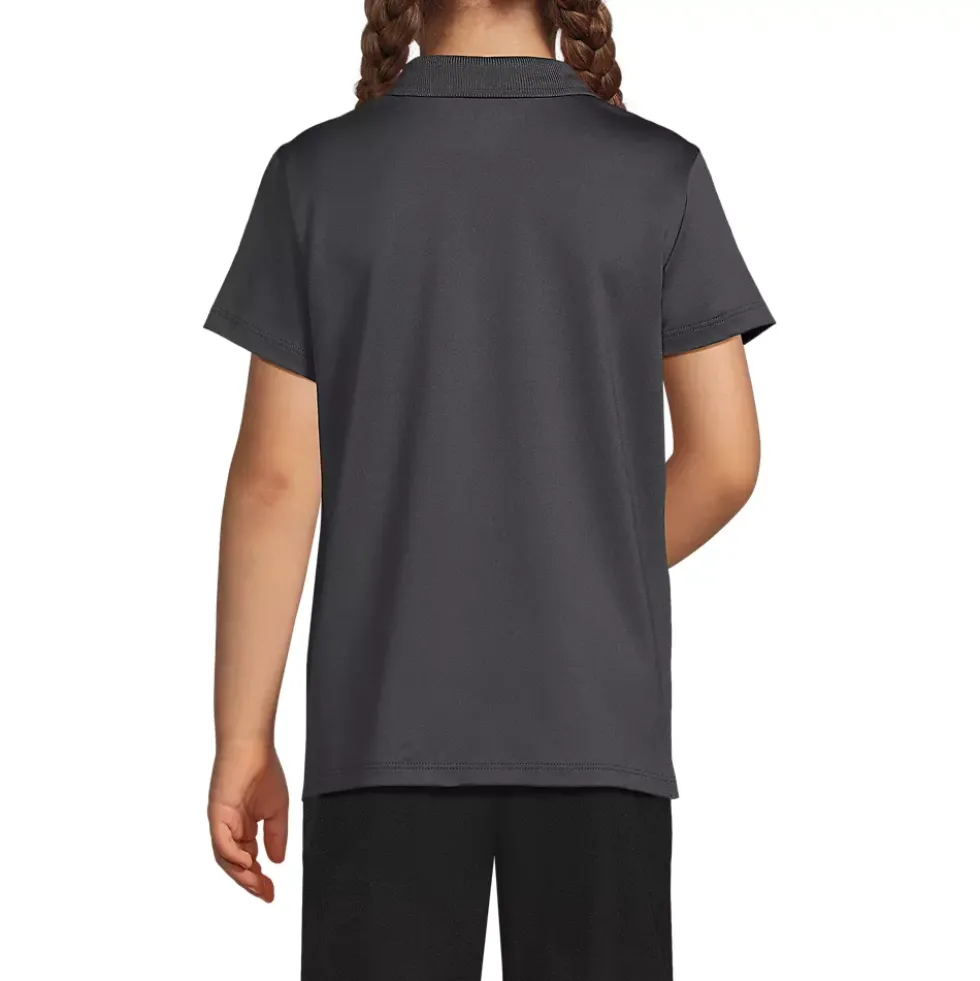 School Uniform Girls Short Sleeve Feminine Fit Rapid Dry Polo Shirt