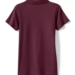 School Uniform Girls Short Sleeve Feminine Fit Interlock Polo Shirt