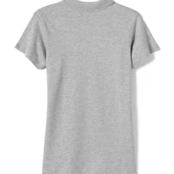School Uniform Girls Short Sleeve Feminine Fit Interlock Polo Shirt