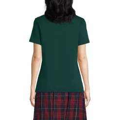 School Uniform Girls Short Sleeve Feminine Fit Interlock Polo Shirt
