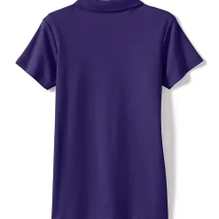 School Uniform Girls Short Sleeve Feminine Fit Interlock Polo Shirt