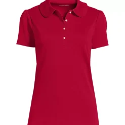 School Uniform Girls Short Sleeve Peter Pan Collar Polo Shirt