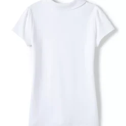 School Uniform Girls Short Sleeve Peter Pan Collar Polo Shirt