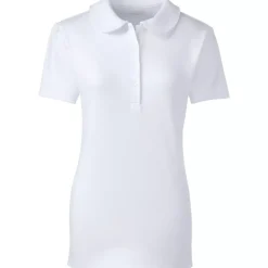 School Uniform Girls Short Sleeve Peter Pan Collar Polo Shirt