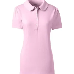 School Uniform Girls Short Sleeve Peter Pan Collar Polo Shirt