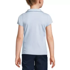 School Uniform Girls Short Sleeve Peter Pan Collar Polo Shirt