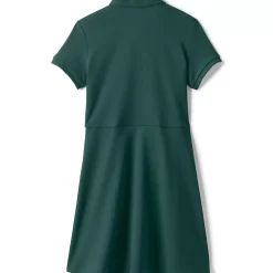School Uniform Girls Short Sleeve Interlock Polo Dress