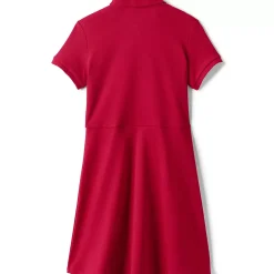 School Uniform Girls Short Sleeve Interlock Polo Dress