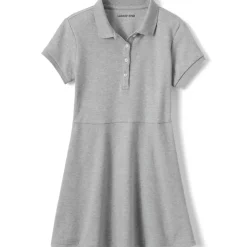 School Uniform Girls Short Sleeve Interlock Polo Dress