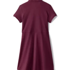 School Uniform Girls Short Sleeve Interlock Polo Dress