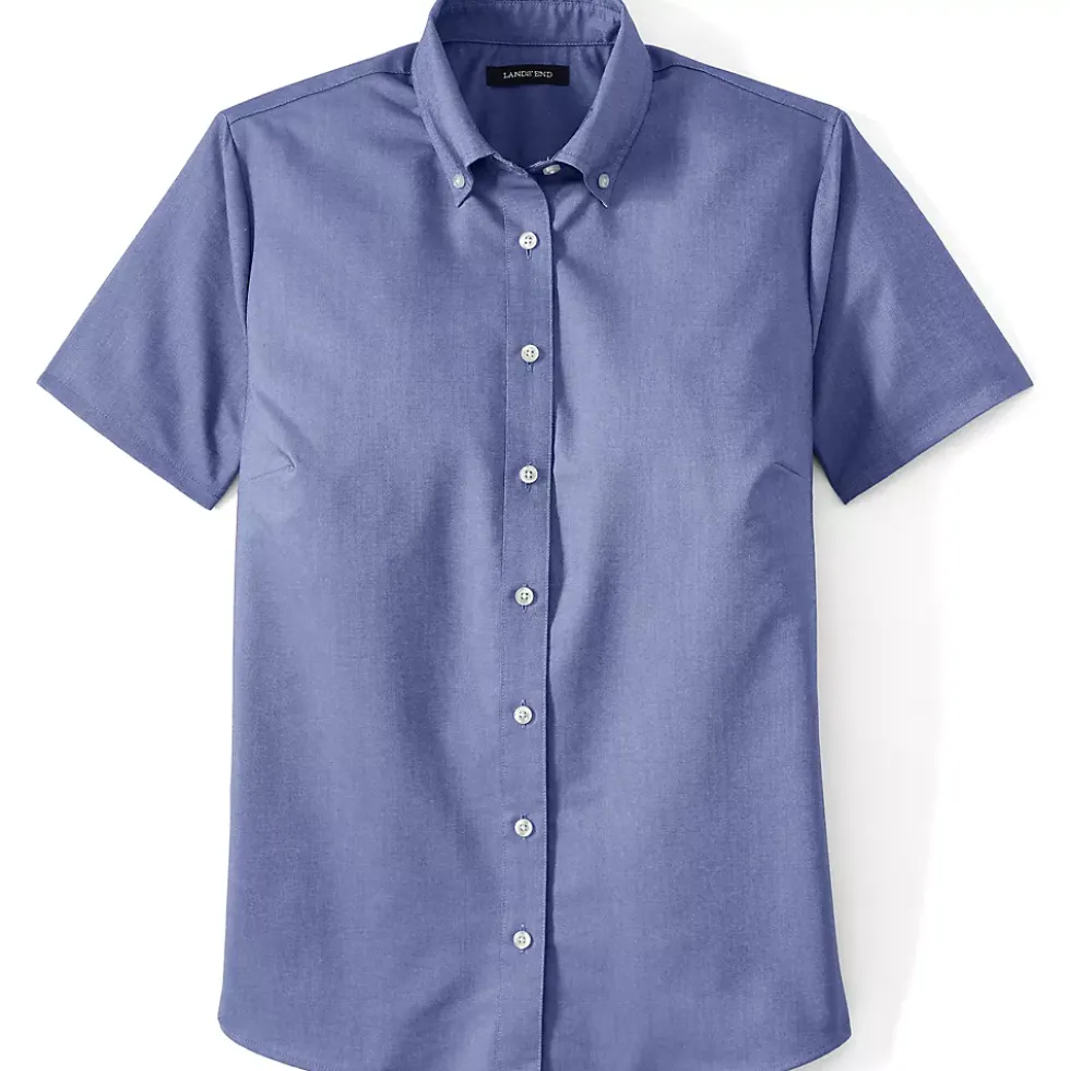 School Uniform Girls Short Sleeve Oxford Dress Shirt