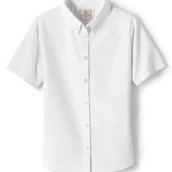 School Uniform Girls Short Sleeve Oxford Dress Shirt