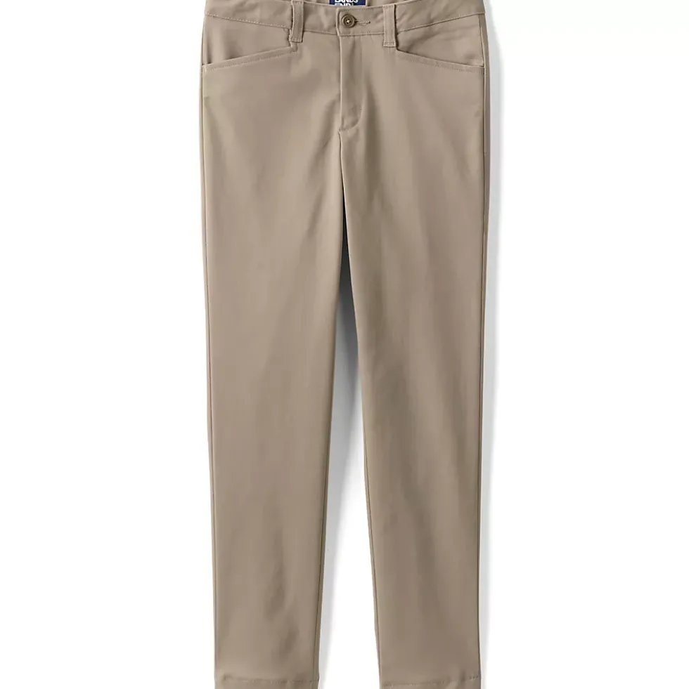 School Uniform Girls Slim Fit Stretch Chino Pants