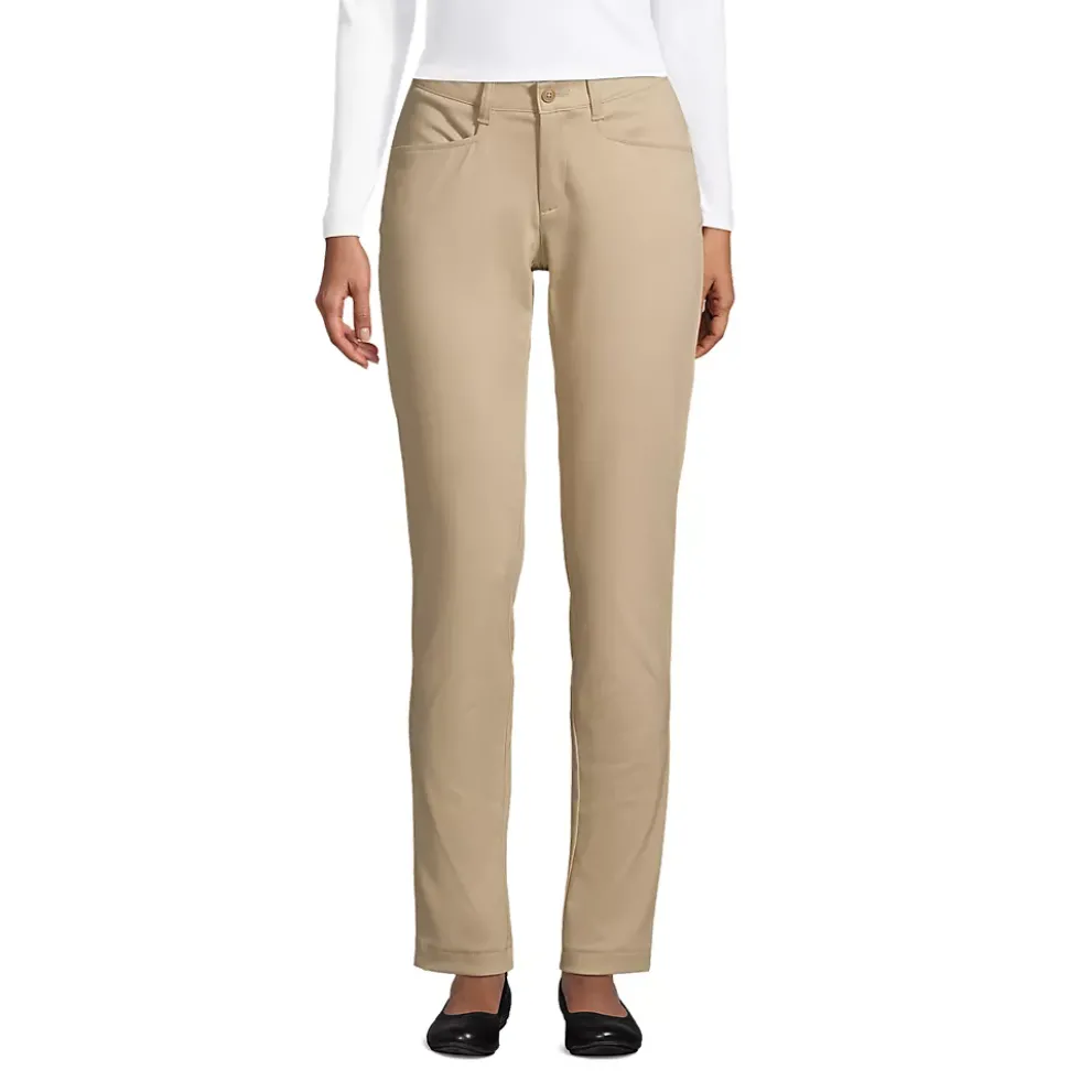 School Uniform Girls Slim Fit Stretch Chino Pants