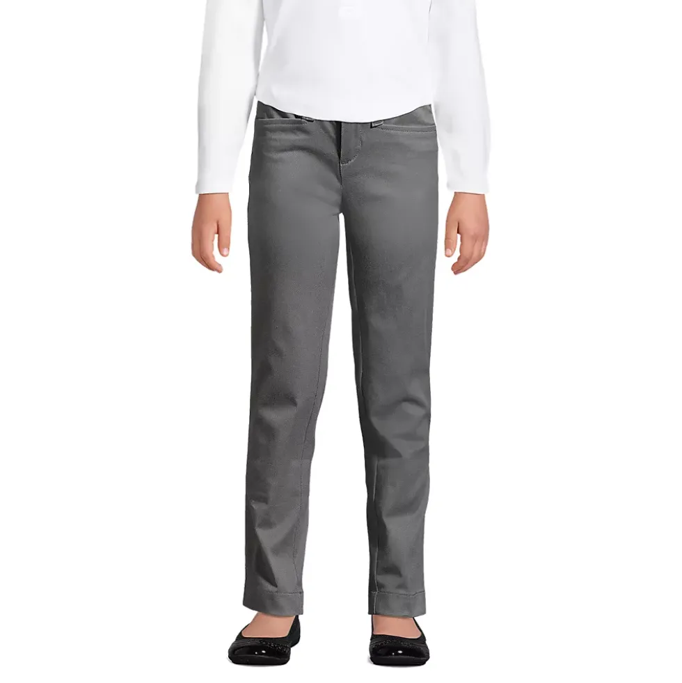 School Uniform Girls Slim Fit Stretch Chino Pants