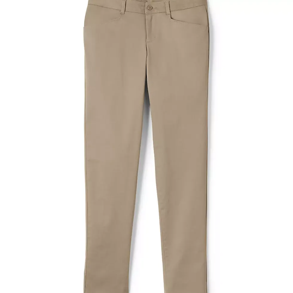 School Uniform Girls Slim Fit Stretch Chino Pants