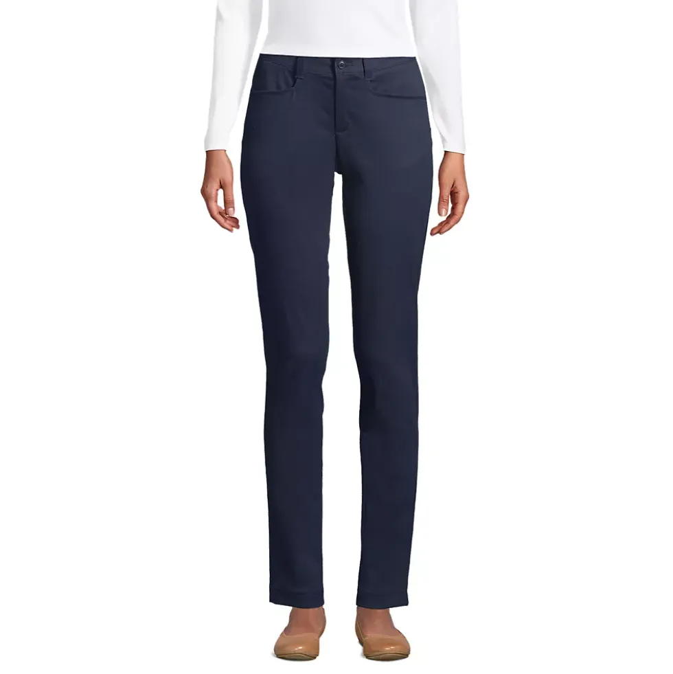School Uniform Girls Slim Fit Stretch Chino Pants