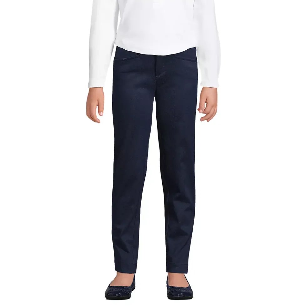 School Uniform Girls Slim Fit Stretch Chino Pants