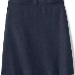 School Uniform Girls Solid A-line Skirt Below the Knee