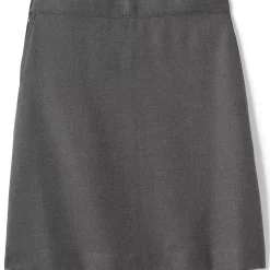 School Uniform Girls Solid A-line Skirt Below the Knee
