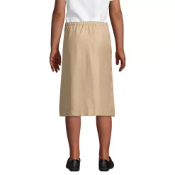 School Uniform Girls Solid A-line Skirt Below the Knee