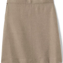 School Uniform Girls Solid A-line Skirt Below the Knee