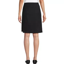 School Uniform Girls Solid A Line Tab Skort Top of Knee