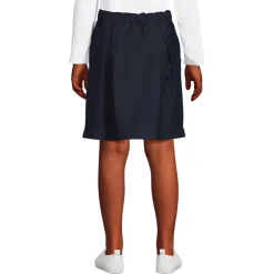 School Uniform Girls Solid Pleated Skort Top of Knee