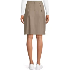 School Uniform Girls Solid Pleated Skort Top of Knee