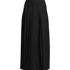 School Uniform Girls Solid Pleated Skirt Ankle Length