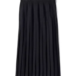 School Uniform Girls Solid Pleated Skirt Ankle Length