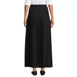 School Uniform Girls Solid Pleated Skirt Ankle Length