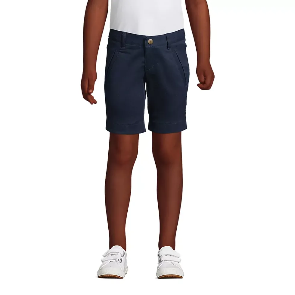 School Uniform Girls Stretch Chino Bermuda Shorts