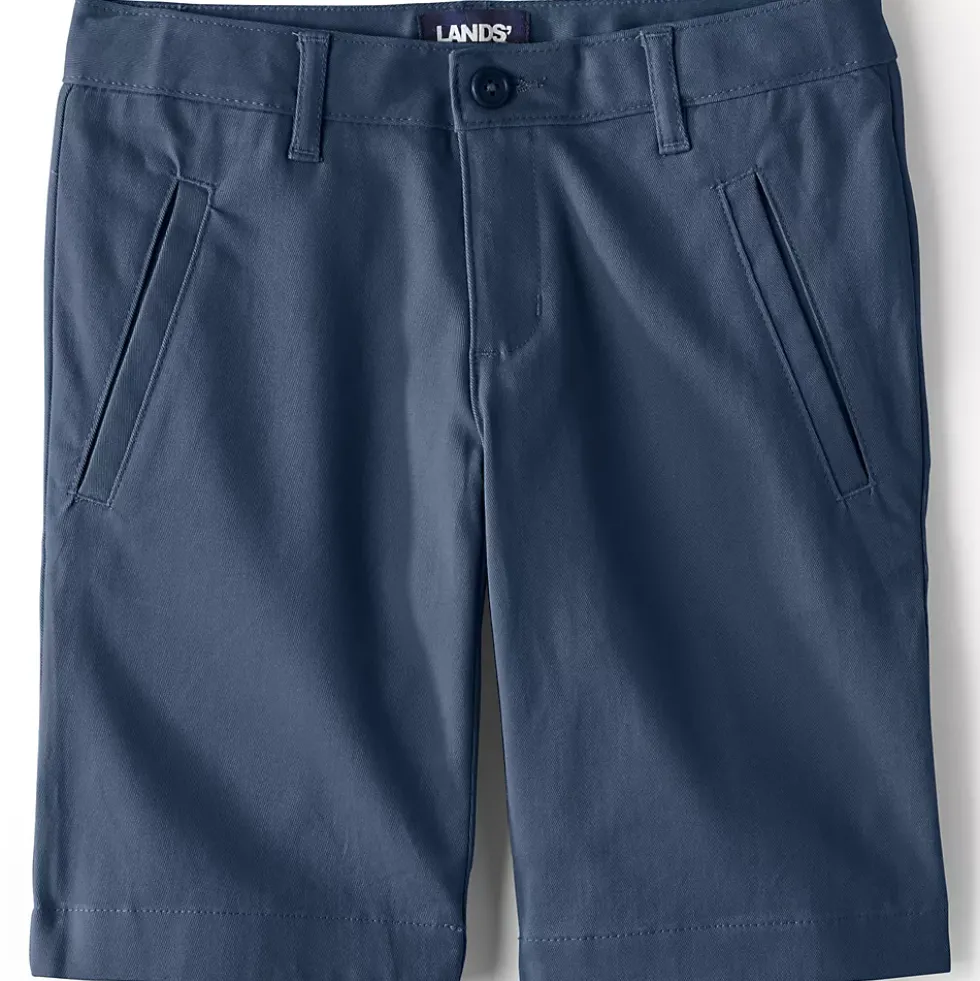 School Uniform Girls Stretch Chino Bermuda Shorts