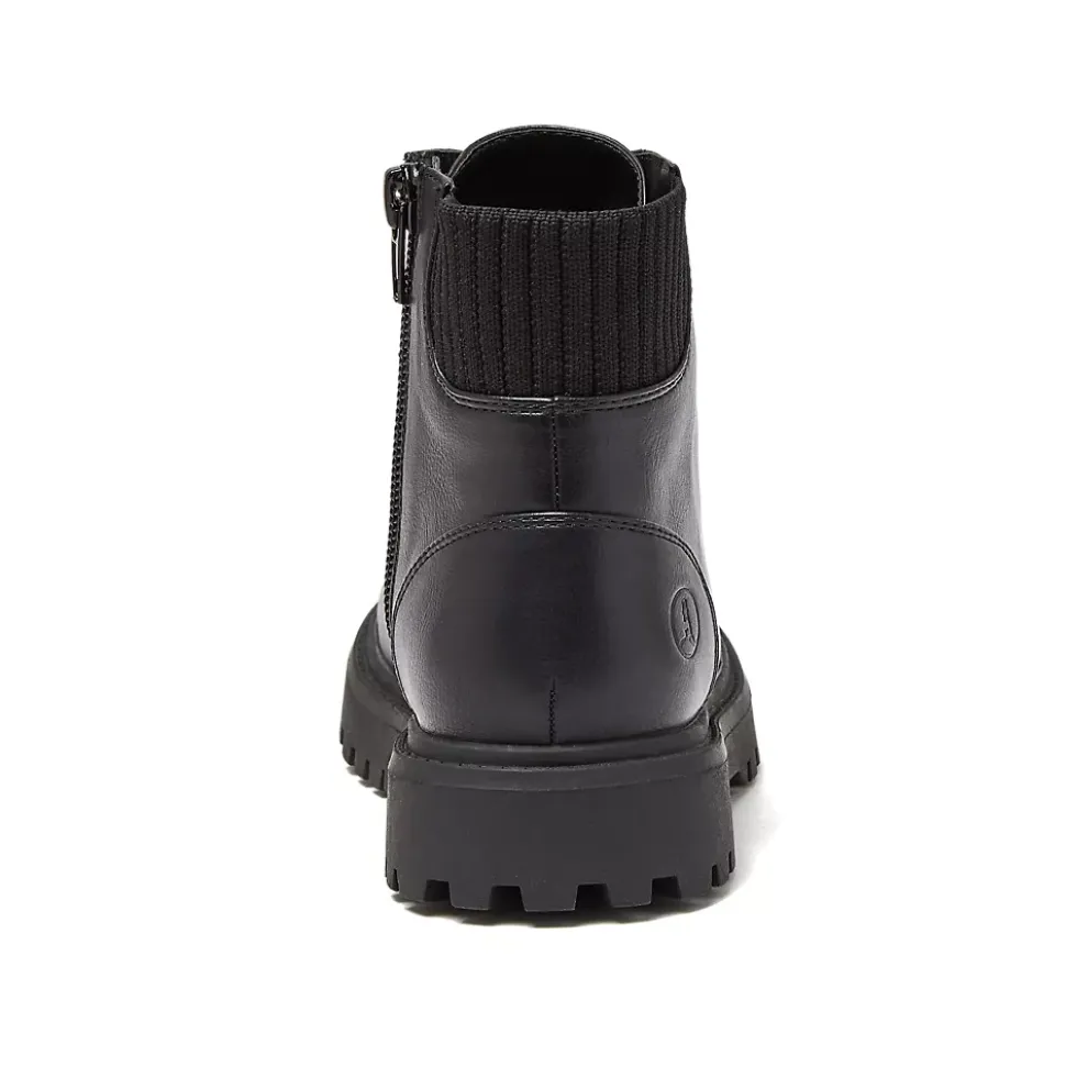 School Uniform Girls Zip Up Lugged Boots