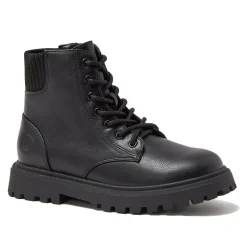 School Uniform Girls Zip Up Lugged Boots