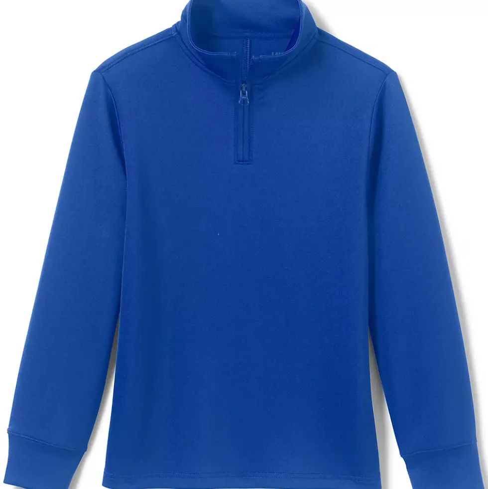 School Uniform Kids Active Performance Quarter Zip Pullover