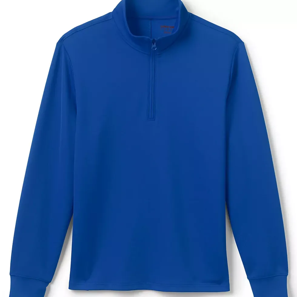 School Uniform Kids Active Performance Quarter Zip Pullover