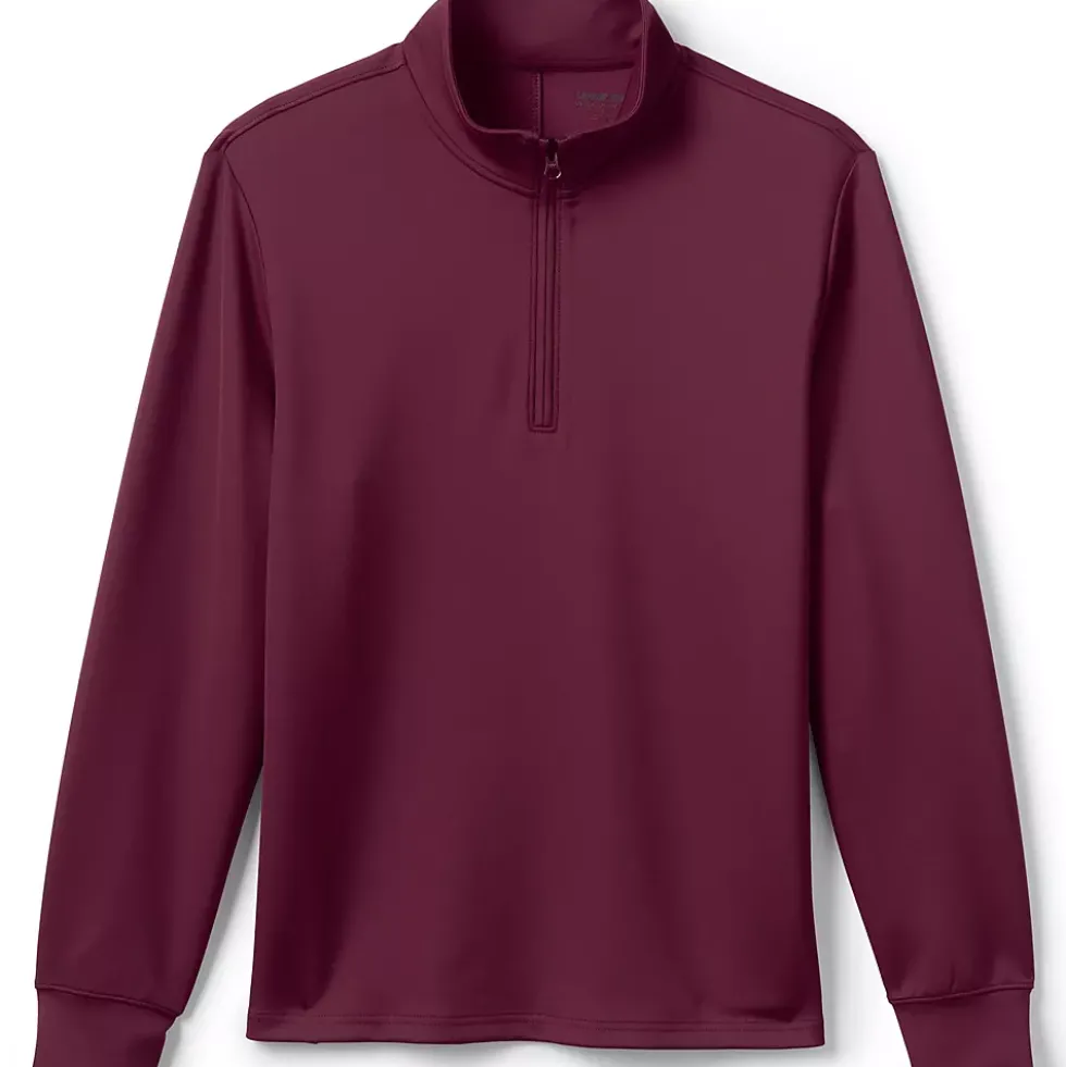 School Uniform Kids Active Performance Quarter Zip Pullover