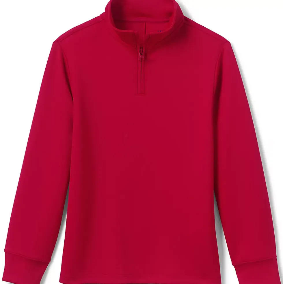School Uniform Kids Active Performance Quarter Zip Pullover