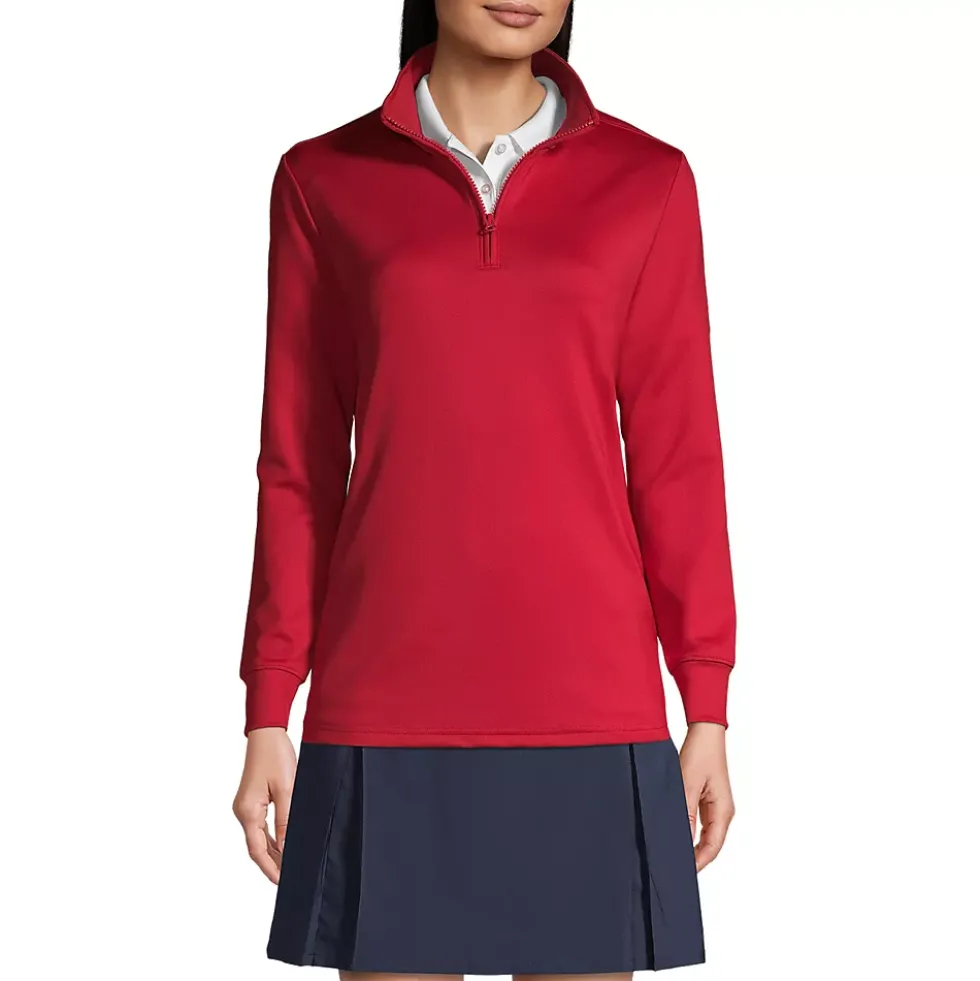 School Uniform Kids Active Performance Quarter Zip Pullover