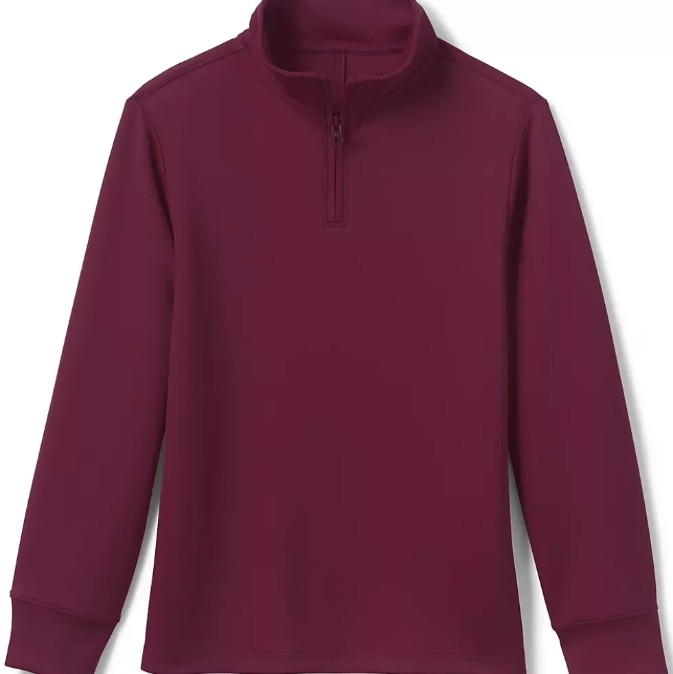 School Uniform Kids Active Performance Quarter Zip Pullover