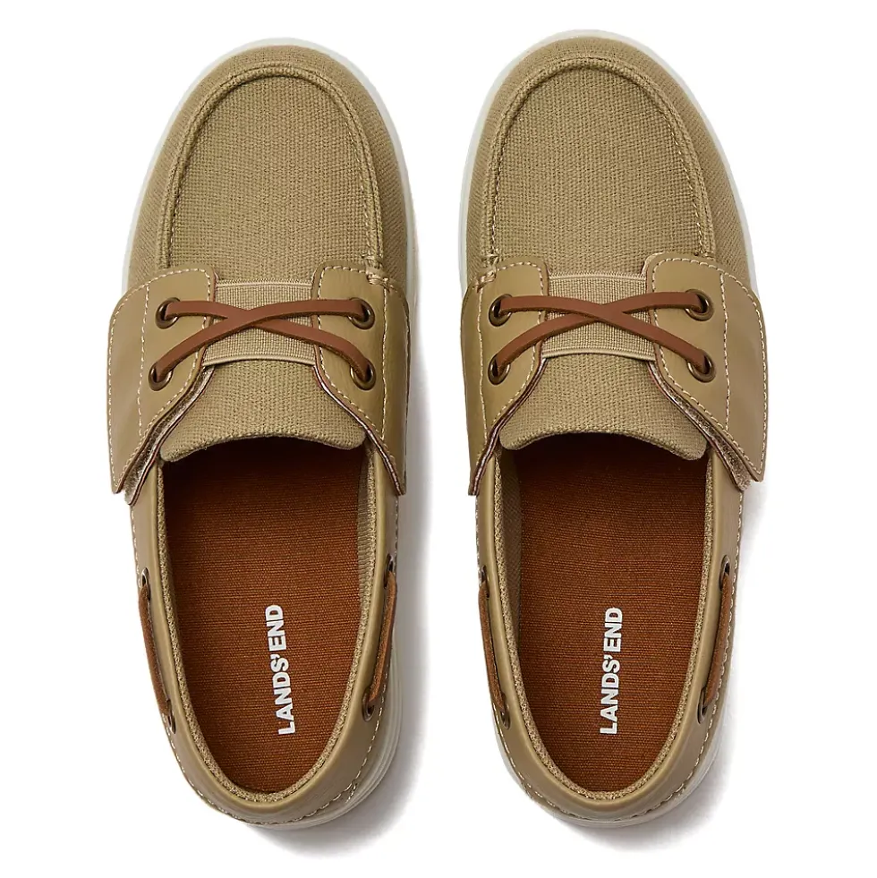School Uniform Kids Canvas Easy On Boat Shoes