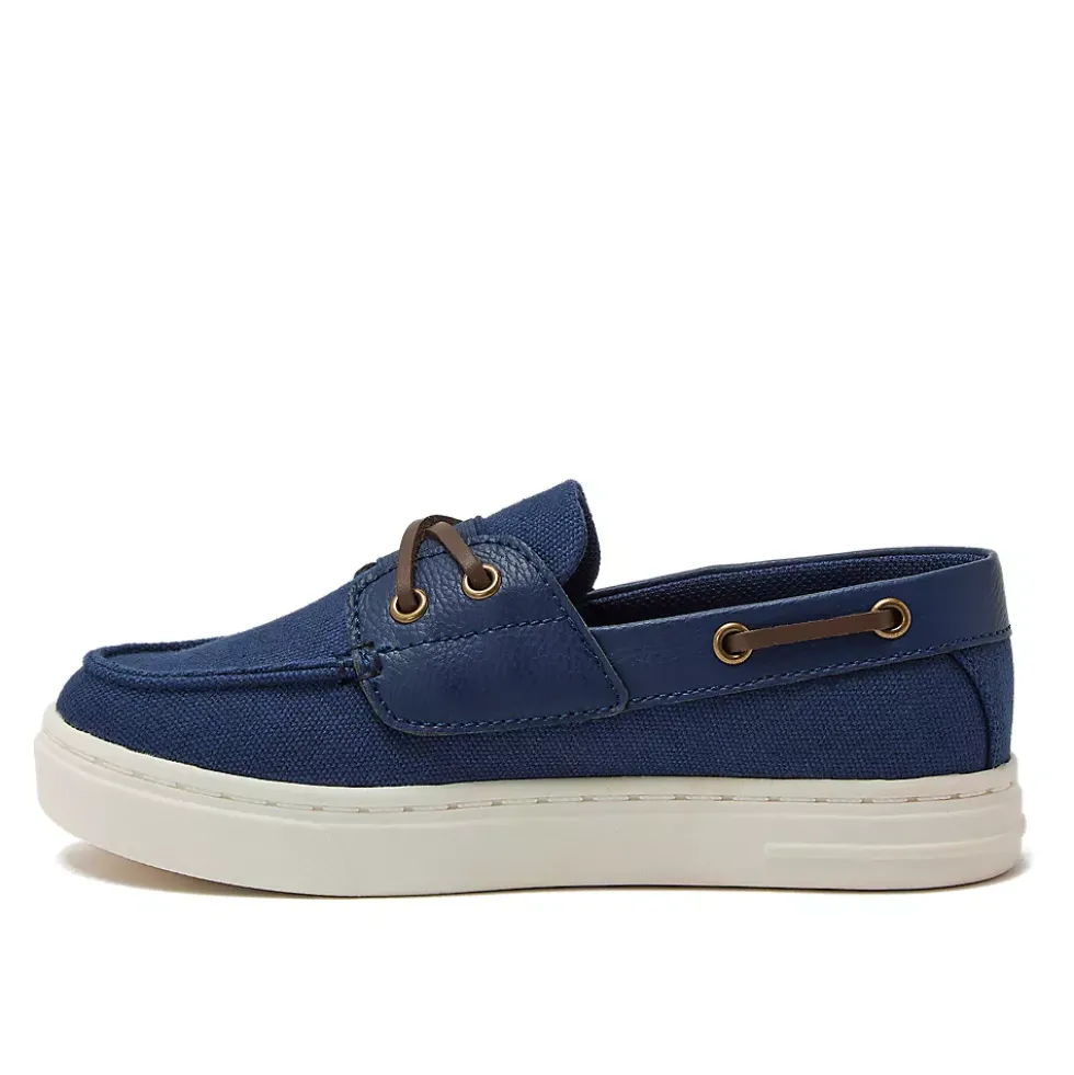 School Uniform Kids Canvas Easy On Boat Shoes