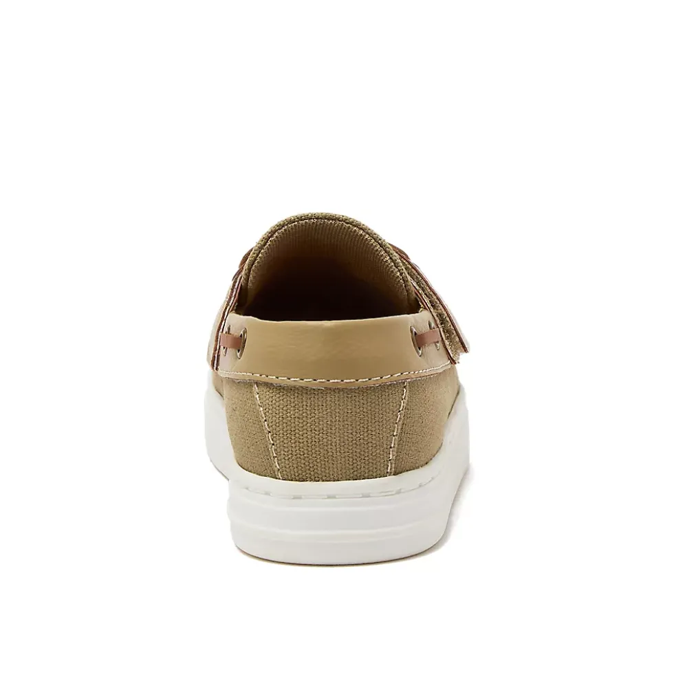 School Uniform Kids Canvas Easy On Boat Shoes