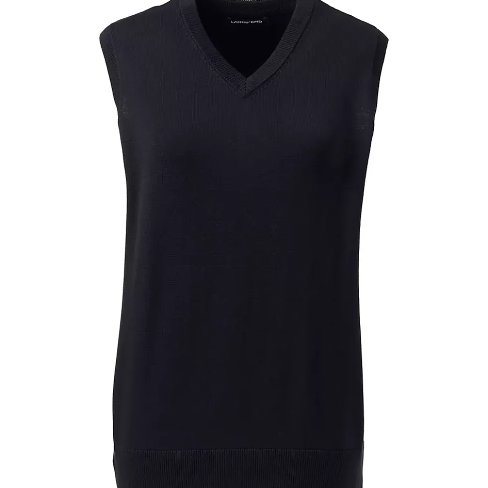 School Uniform Kids Cotton Modal Fine Gauge Sweater Vest