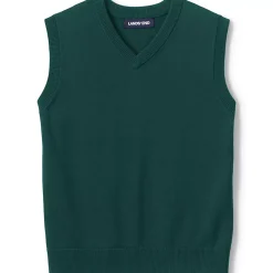 School Uniform Kids Cotton Modal Fine Gauge Sweater Vest