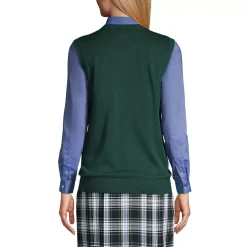 School Uniform Kids Cotton Modal Fine Gauge Sweater Vest