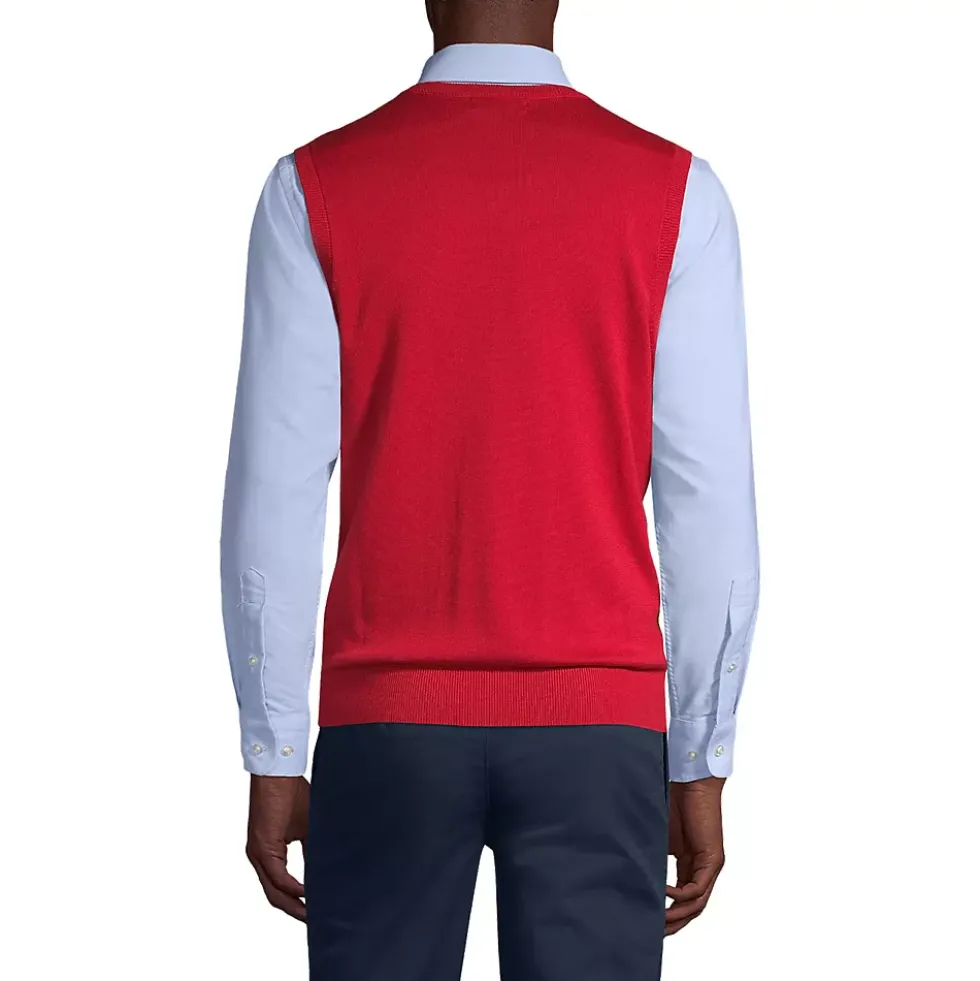 School Uniform Kids Cotton Modal Fine Gauge Sweater Vest